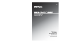 Yamaha HTR-5450-RDS - Owners Manual